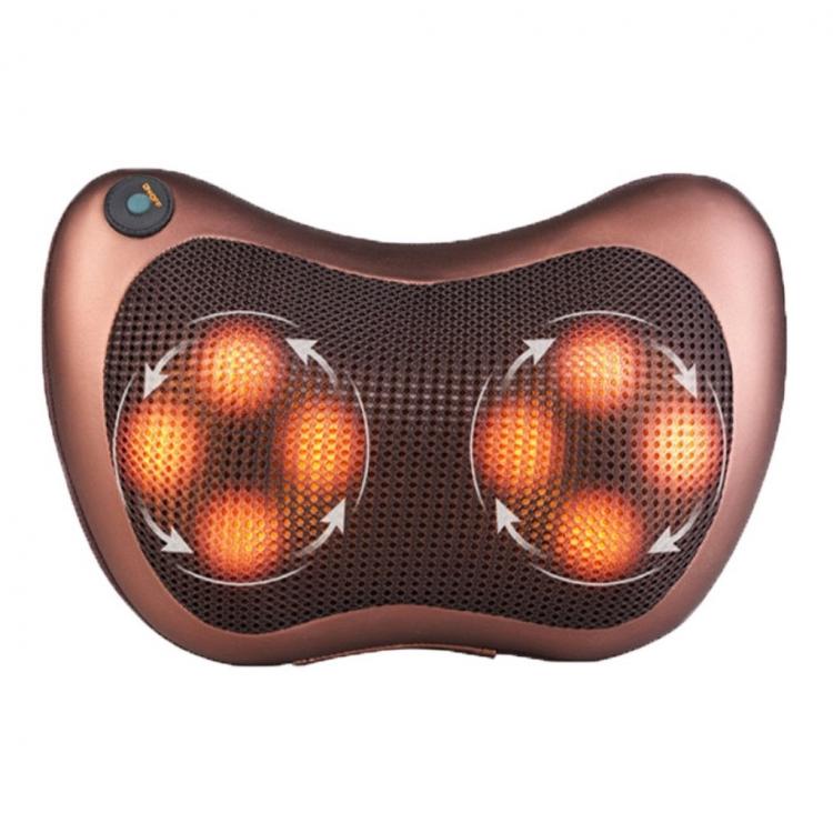 CUSCINO MASSAGGIATORE SHIATSU CASA AUTO CERVICALE MASSAGGIO COLLO SPALLE CORPO