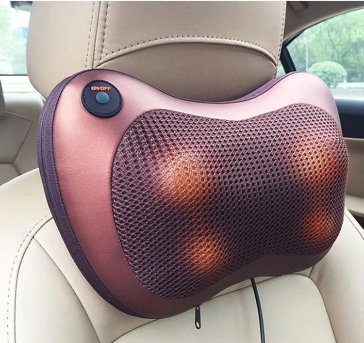 CUSCINO MASSAGGIATORE SHIATSU CASA AUTO CERVICALE MASSAGGIO COLLO SPALLE CORPO