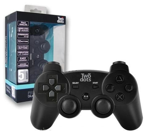 Two Dots Bluetooth Pro Pad Power Controller Wireless Per Ps3 Senza Fili Nero