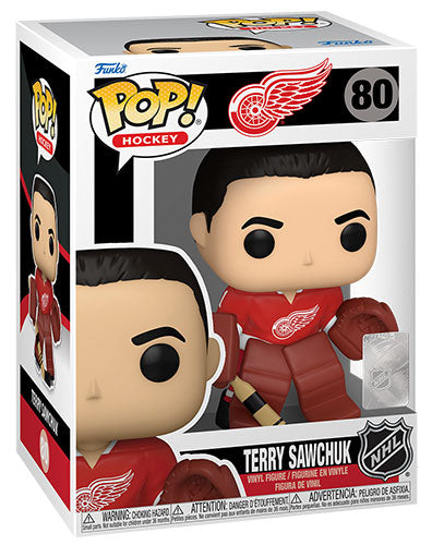Funko Pop ! Hockey Nhl Legends Detroit Red Wings - (80) Terry Sawchuk Figure 9Cm