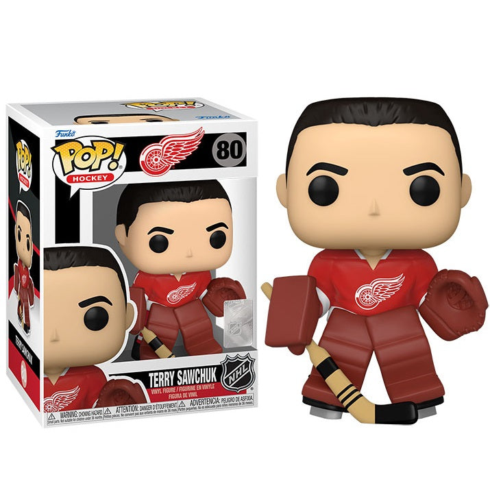 Funko Pop ! Hockey Nhl Legends Detroit Red Wings - (80) Terry Sawchuk Figure 9Cm