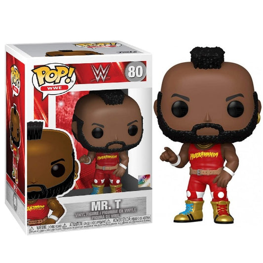 Funko Pop ! Wwe Wrestling - (80) Mr T Vinyl Figure 9Cm Wrestler Da Collezione