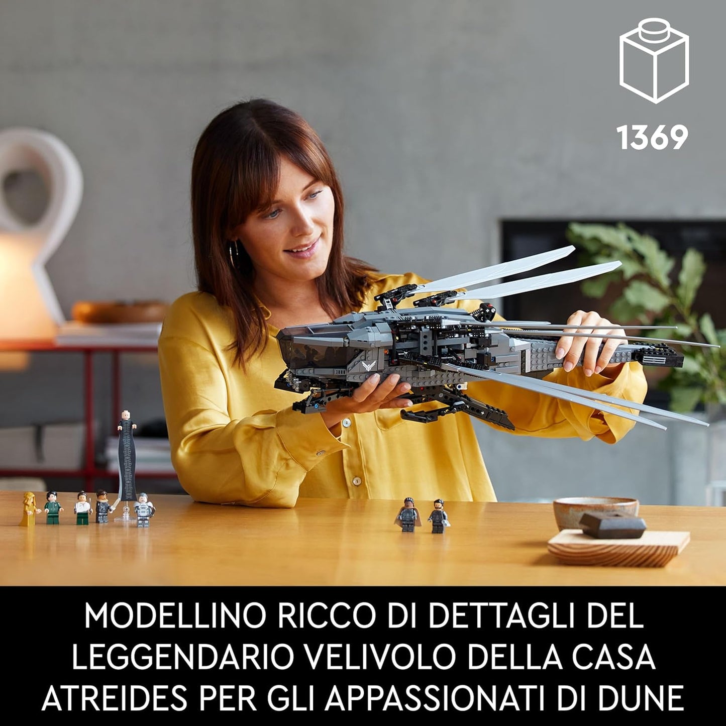 Lego - Icons 10327 Dune (Atreides Ornitottero Reale) 1369 pz 18+ Costruzioni