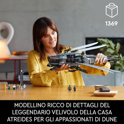 Lego - Icons 10327 Dune (Atreides Ornitottero Reale) 1369 pz 18+ Costruzioni