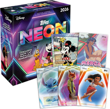 Topps Neon Disney 2026 Mega Box Card Collezionabili 50 Carte Ufficiali - 10 Buste TCG