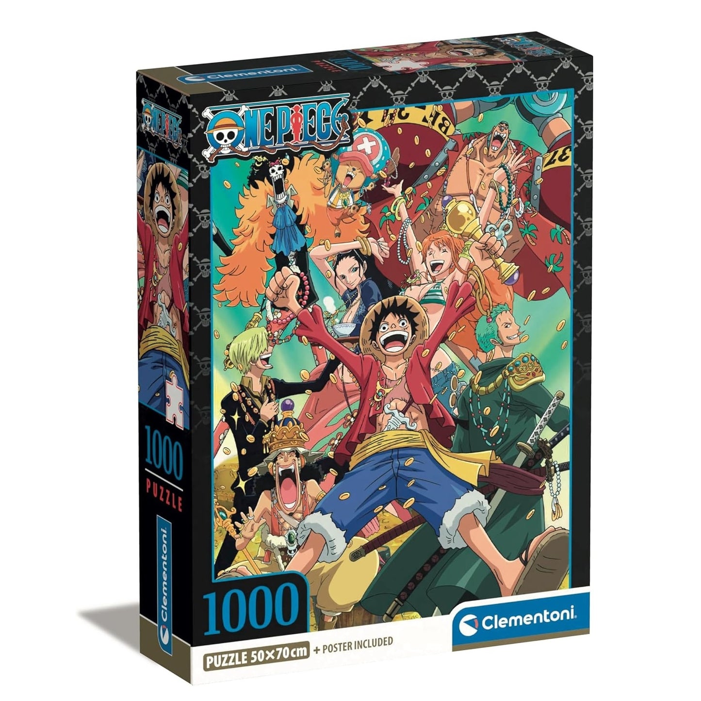Clementoni Puzzle One Piece Crew V2 1000 Pz - Puzzle + Poster Incluso Ciurma