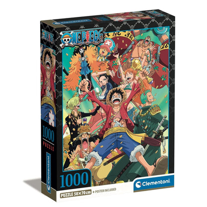 Clementoni Puzzle One Piece Crew V2 1000 Pz - Puzzle + Poster Incluso Ciurma