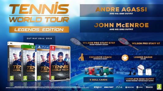 Tennis World Tour - Legends Edition Ps4 Videogioco Gioco Playstation 4 Ita