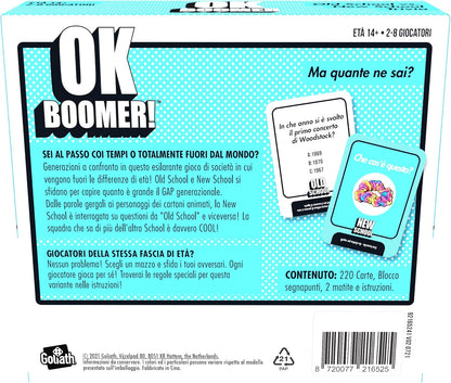 Goliath OK BOOMER Gioco Di Carte Old School vs New School dai 14 Anni