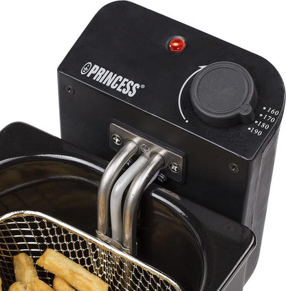 Princess Friggitrice A Olio 3Lt Acciaio Inox Nero 2000 W Contenitore Removibile