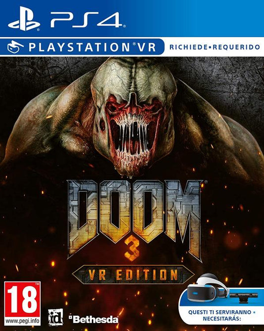 Doom 3 Vr Edition Play Station 4 Videogioco Nuovo Italiano Ps4 Sigillato