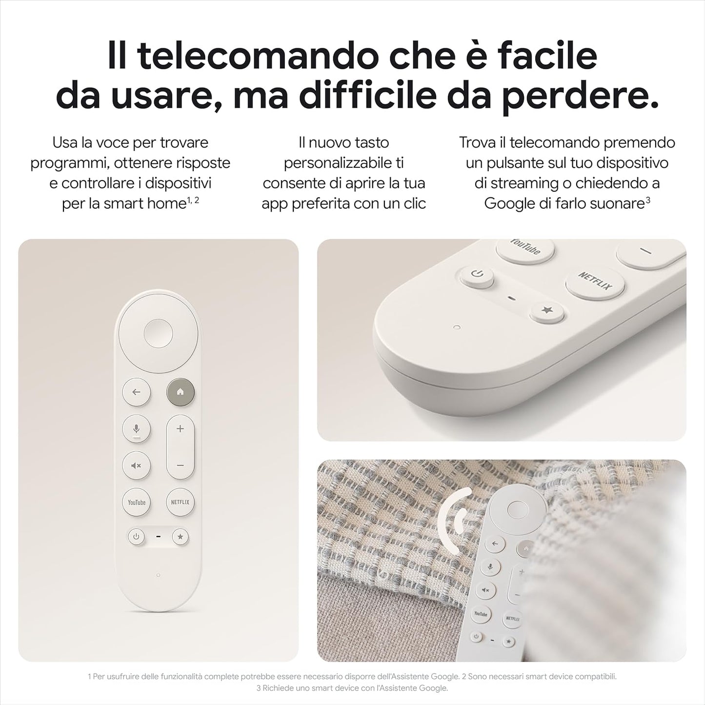 Google TV Streamer 4k HDR Ultra HD 32GB Porcelain Intrattenimento Streaming