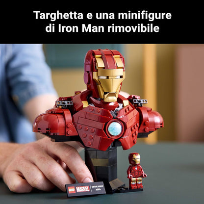 Lego - Marvel 76327 (Busto di Iron Man MK4) Figure Costruzioni 436 pz 18+ Infinity