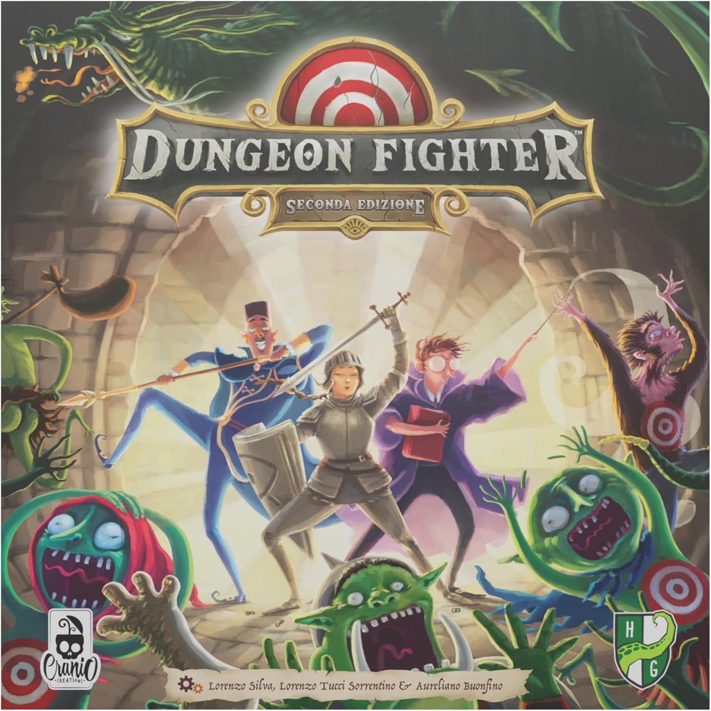 Cranio Creations Gioco da Tavolo Dungeon Fighter - Seconda Edizione 1-6 giocatori