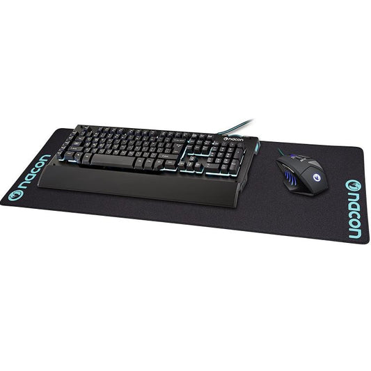 Nacon Tappetino Mouse E Tastiera Xxl Grande Giant Da Gioco Gaming Pad Pc 90X31Cm