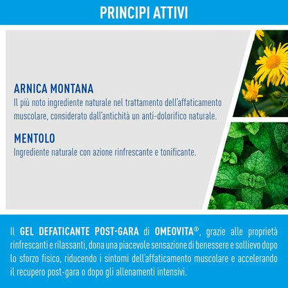 Omeovita Sport Gel Defaticante Effetto Freddo Rinfrescante E Rilassante 150Ml