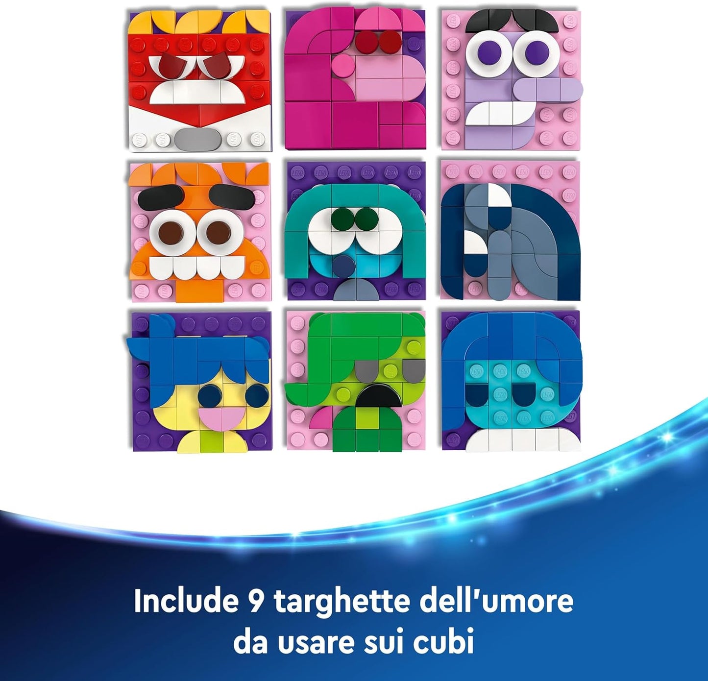 Lego Disney Mood Cube di Inside Out 2 (Gioia e Ansia) Console Scene 43248