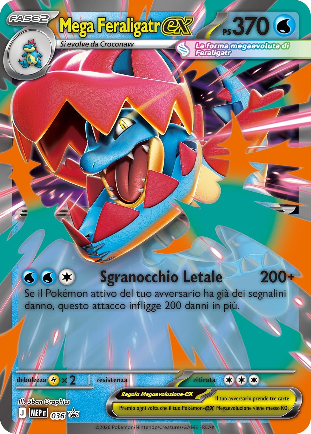 Pokémon GCC: Megaevoluzione Ascesa Eroica - Collezione Mega Feraligatr-ex