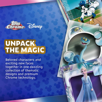 Topps Chrome Disney 2026 Value Box Card Collezionabili 32 Carte Ufficiali - 8 Buste TCG