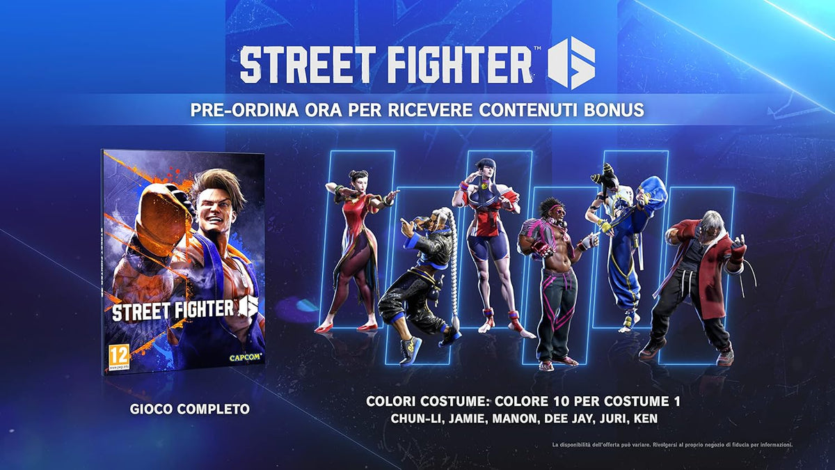 Street Fighter 6 Steelbook Edition Ps4 Gioco ITA Playstation 4 Nuovo