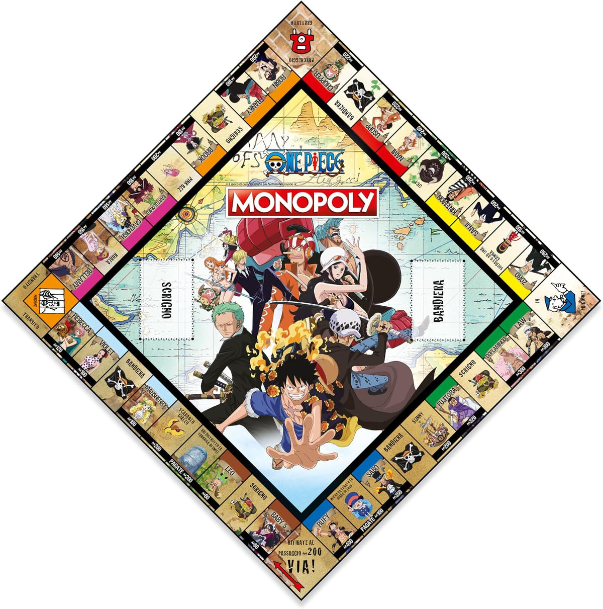 Hasbro Monopoly One Piece  Gioco in Scatola - Edizione Italiana OP Nuovo