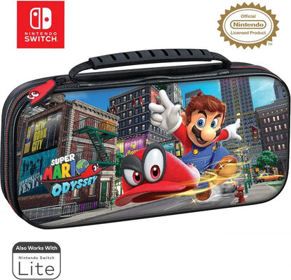 Nintendo Switch Super Mario Odissey Custodia Da Trasporto Cover Traveler Case