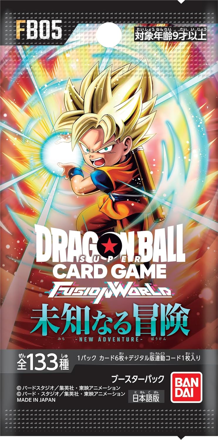 Dragon Ball Super Card Fusion World FB-05 JAP Box 24 Buste Tcg New Adventure