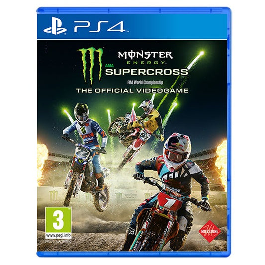 MONSTER ENERGY SUPERCROSS PS4 VIDEOGIOCO ITALIANO PLAYSTATION 4 NUOVO SIGILLATO
