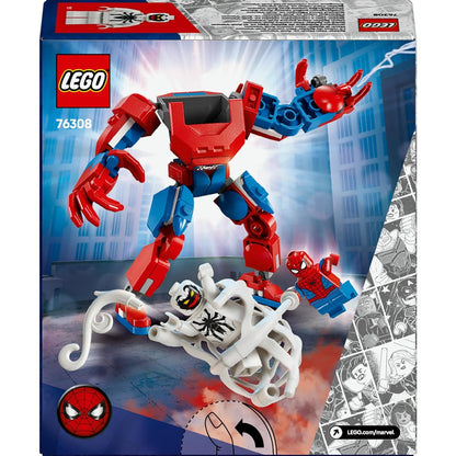 Lego Marvel Spiderman 76308 Spider-Man Mech Vs Anti-Venom 6+ Costruzione 107pz