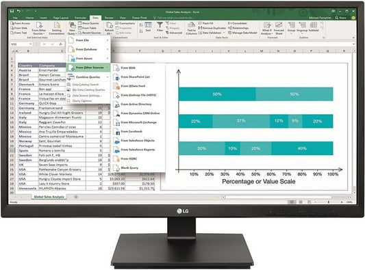 Lg Monitor 27" Led Ips Full Hd Led Inclinabile 27Bk550Yb Multimediale Dvi Vga Pc