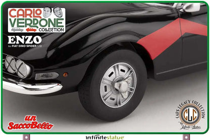 Infinite - Carlo Verdone Enzo Su Fiat Dino Spider 1:18  Resin Car - Figure Un Sacco Bello