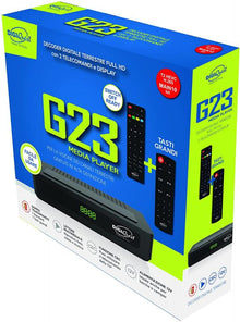 DIGIQUEST DECODER DIGITALE TERRESTRE G23 DVB-T2 HDMI USB FHD DOPPIO TELECOMANDO