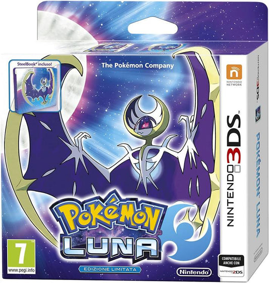 Pokemon Luna (Pokemon Moon) Fan Edition Nintendo 3Ds 2Ds Xl Nuovo Gioco Italiano