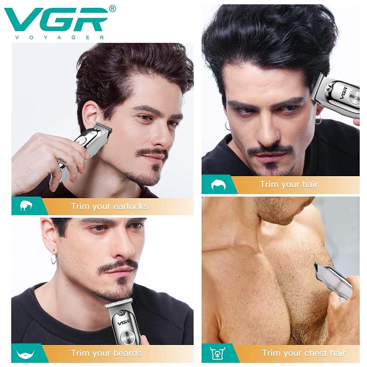 Vgr V-071 | Rasoio Tagliacapelli Professionale Regola Barba Elettrico Super Zero