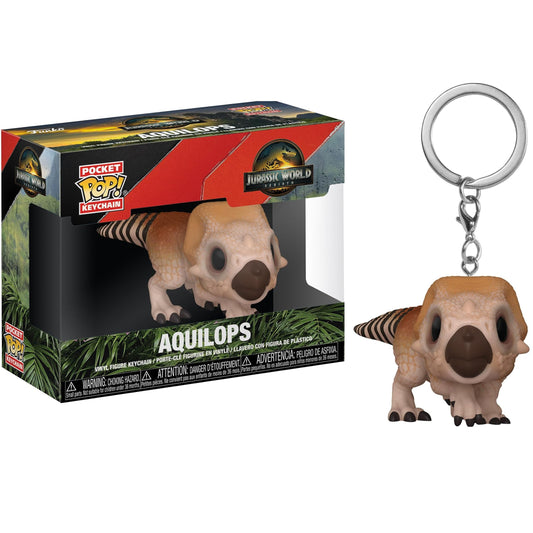 Funko Pop Pocket Keychain Jurassic World Rebirth (Aquilops) Key Portachiavi