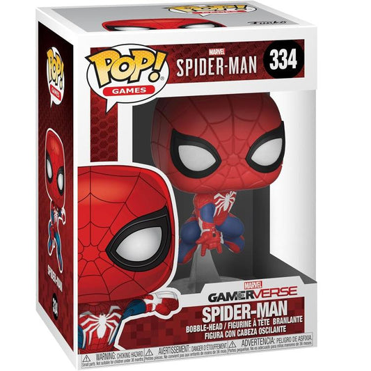 Funko Pop ! Games Marvel Spider-Man Gamereverse - (334) Spiderman Figure Ps4 Ps5