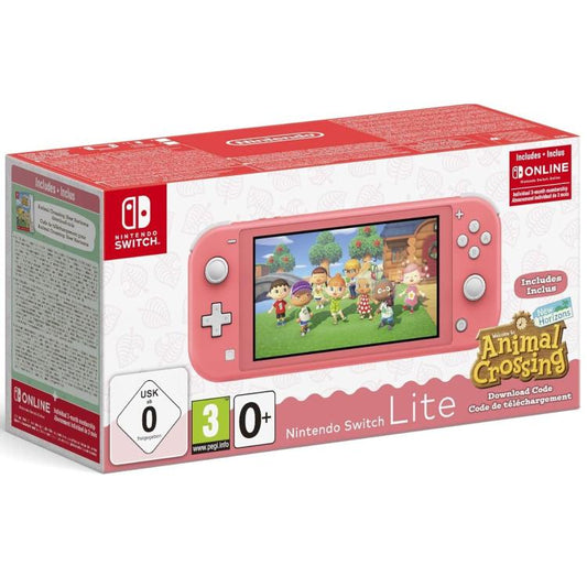 Nintendo Switch Lite Console Corallo + Gioco Animal Crossing New Horizon Ita Pal