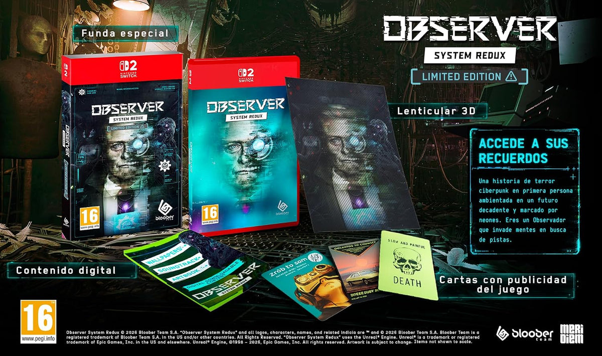 Observer System Redux Limited Edition - Nintendo Switch 2 Gioco EU NSW2 ITA