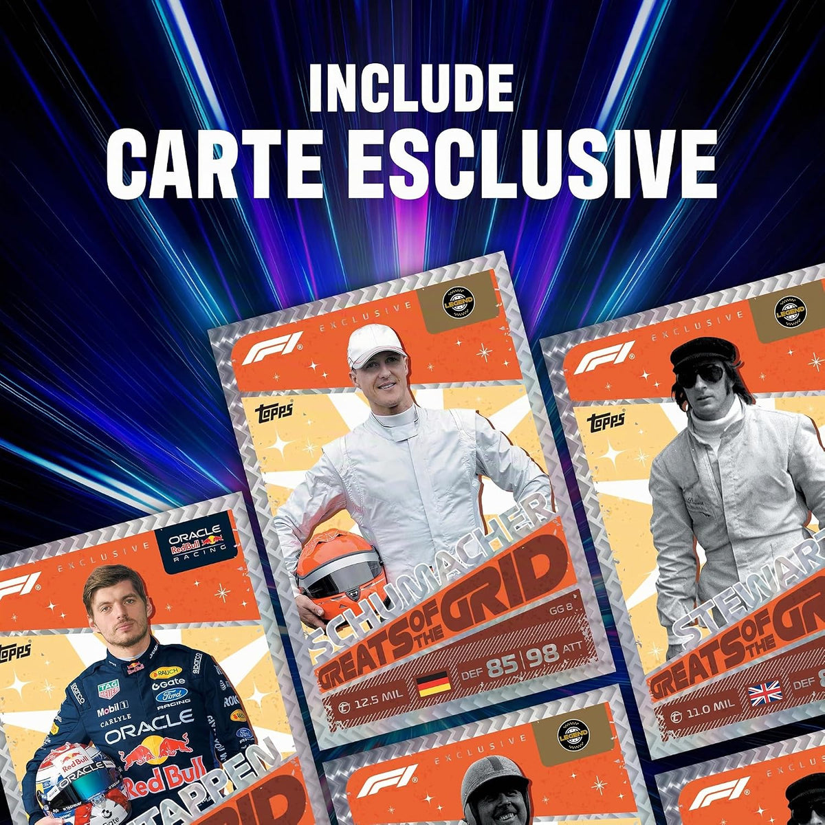 Topps Formula 1 2026 Turbo Attax - Super Tin F1 - Greats of the Grid 72 Carte TCG - Da Collezione