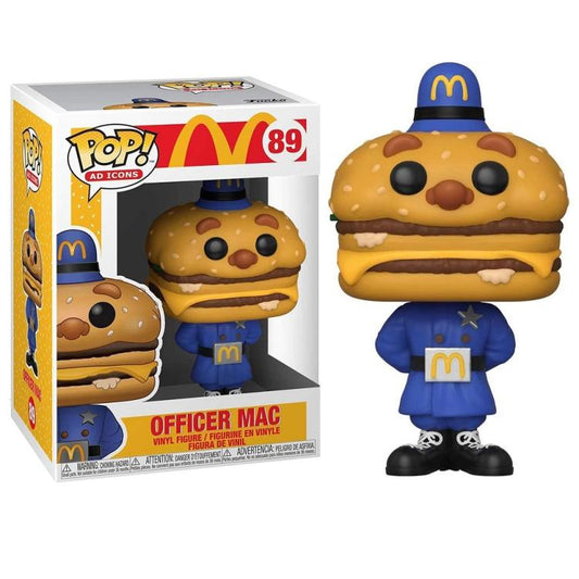 Funko Pop ! Ad Icons Mcdonald'S - (89) Officer Mac Vinyl Figure 9Cm Big Mac
