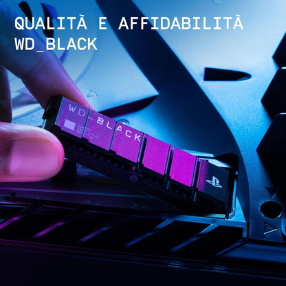 Western Digital WD-Black SN850P SSD M.2 PCIe NVMe Ufficiale PS5 - 1TB