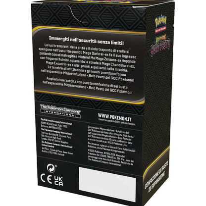 Pokemon Megaevoluzione Buio Pesto GCC: Confezione Box da 6 Buste dell’espansione  Edizione ITA