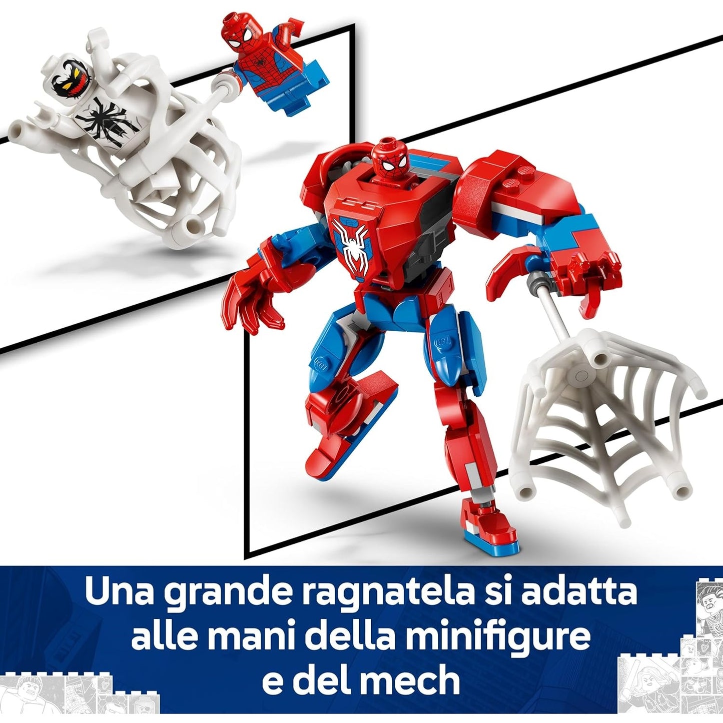Lego Marvel Spiderman 76308 Spider-Man Mech Vs Anti-Venom 6+ Costruzione 107pz