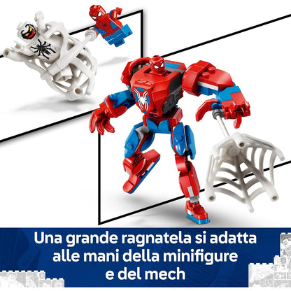 Lego Marvel Spiderman 76308 Spider-Man Mech Vs Anti-Venom 6+ Costruzione 107pz