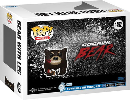 Funko Pop ! Movies Cocaine Bear - (1452) Bear W / Leg Figure Vinyl Blood 9Cm