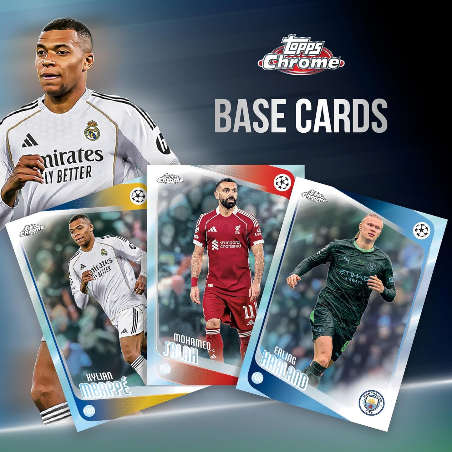 Topps Chrome UEFA Club Competitions 2025/26 Blaster Box Trading Cards Calcio