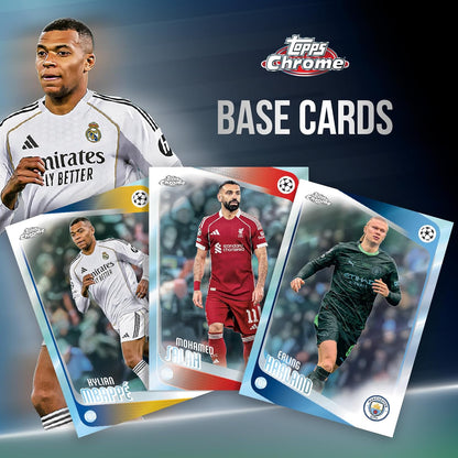 Topps Chrome UEFA Club Competitions 2025/26 Blaster Box Trading Cards Calcio