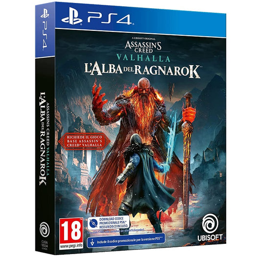 ASSASSIN'S CREED VALHALLA L'ALBA DEL RAGNAROK PS4 CODE IN BOX PLAYSTATION 4 CIAB