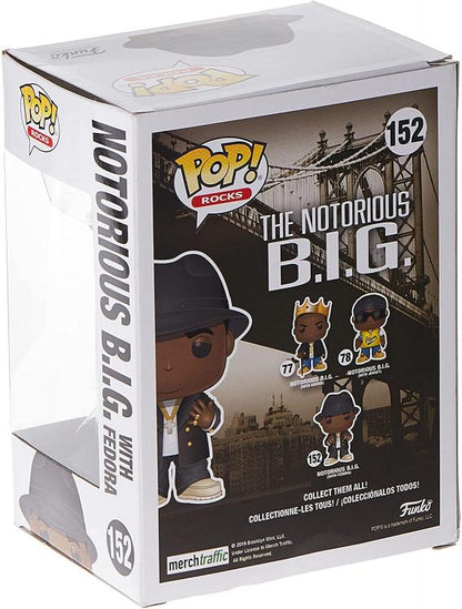Funko Pop ! Rocks - Notorious B.I.G With Fedora (152) Vinyl Figure Da Collezione