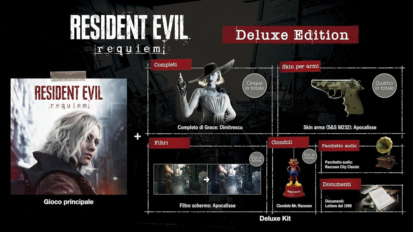 Resident Evil Requiem Steelbook Deluxe Edition Xbox Serie X Pal Ita